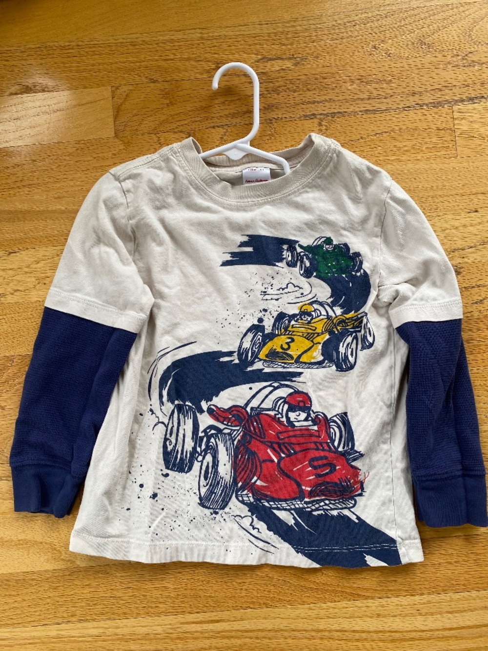 Car Shirt w/ Waffle Knit Sleeves